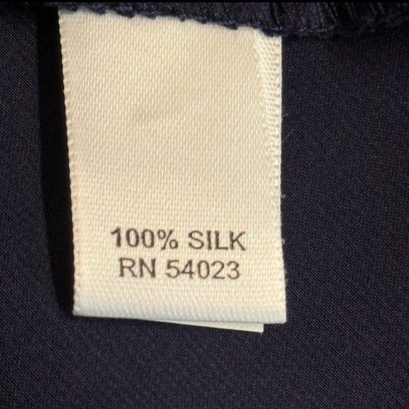 100% Silk Banana Republic-Navy Blue Y2K Kimono style maxi dress in Size 6 - Picture 8 of 9
